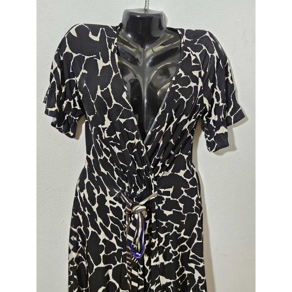 Just Cavalli Robert Cavalli Faux Wrap Dress Black… - image 5