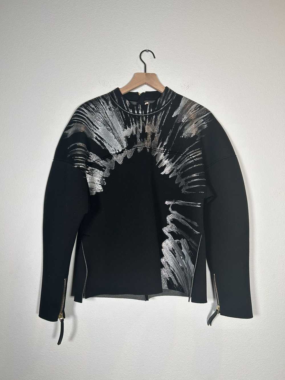 Marni Metallic Painted Neoprene Zipper Top - image 1