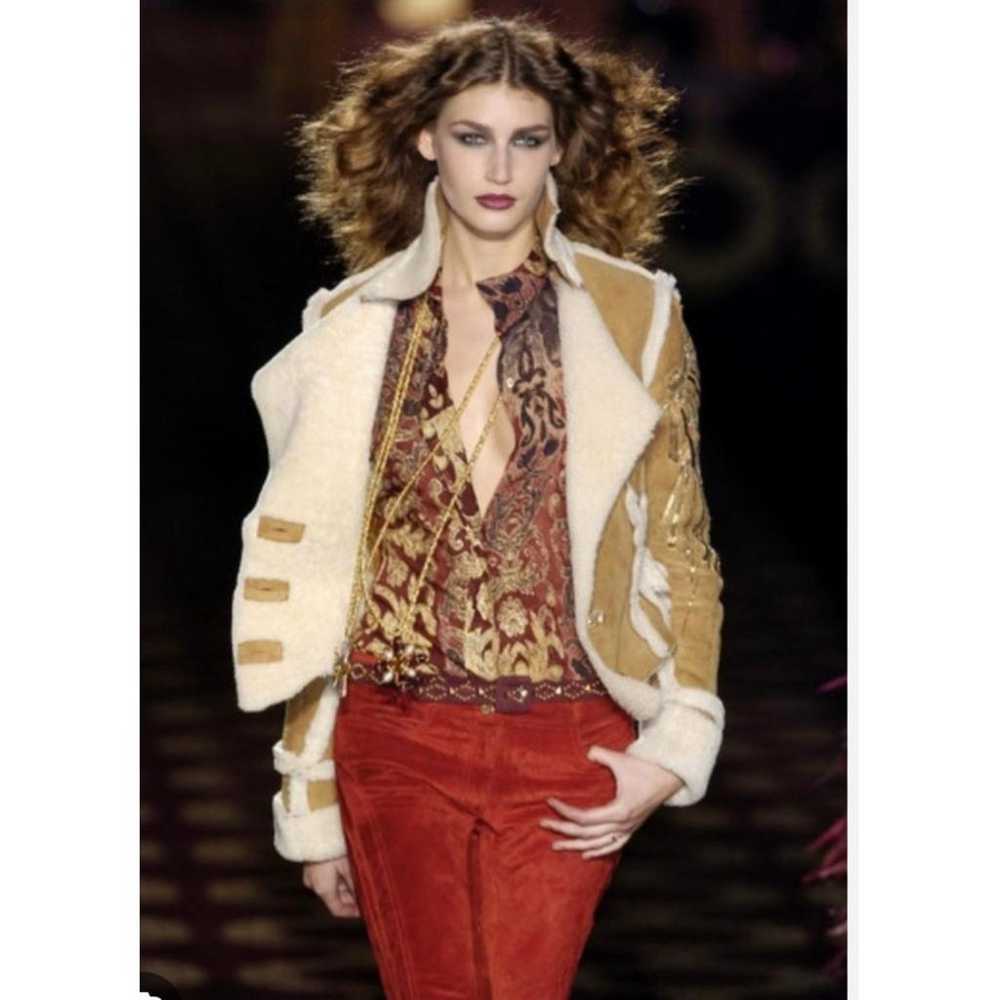 Roberto Cavalli Leather biker jacket - image 9