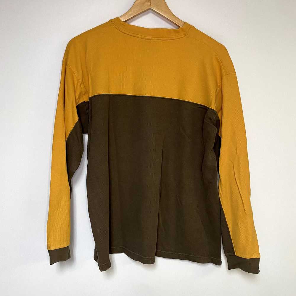 Reebok Vintage Reebok Sweatshirt Y2K Yellow Brown… - image 2