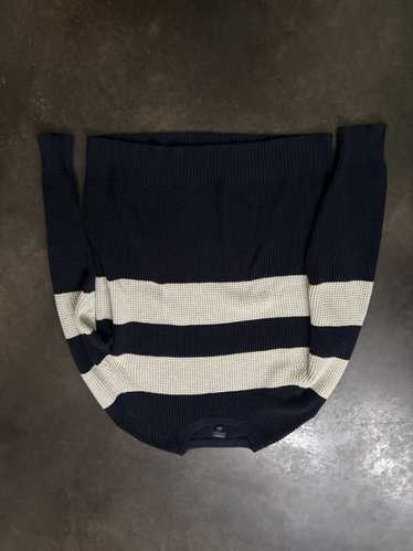 J.Crew White & Navy Striped J Cole Sweater