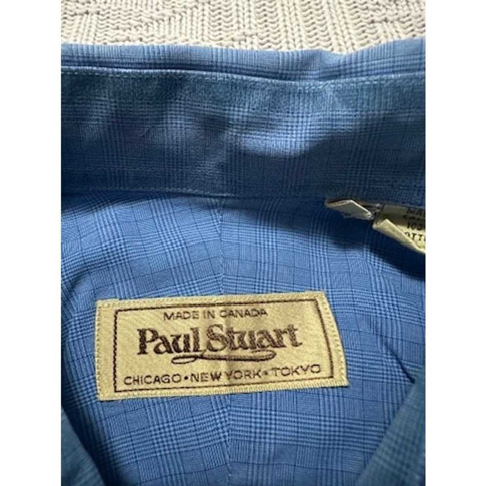 Paul Stuart Paul Stuart blue glen check plaid but… - image 5