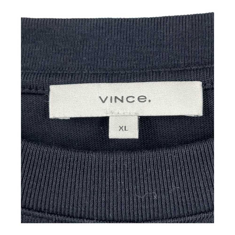 Vince Dress Tie Waist cotton t-shirt black Large L - image 3