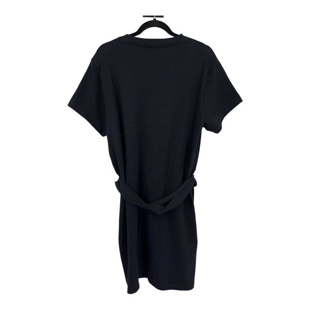 Vince Dress Tie Waist cotton t-shirt black Large L - image 4