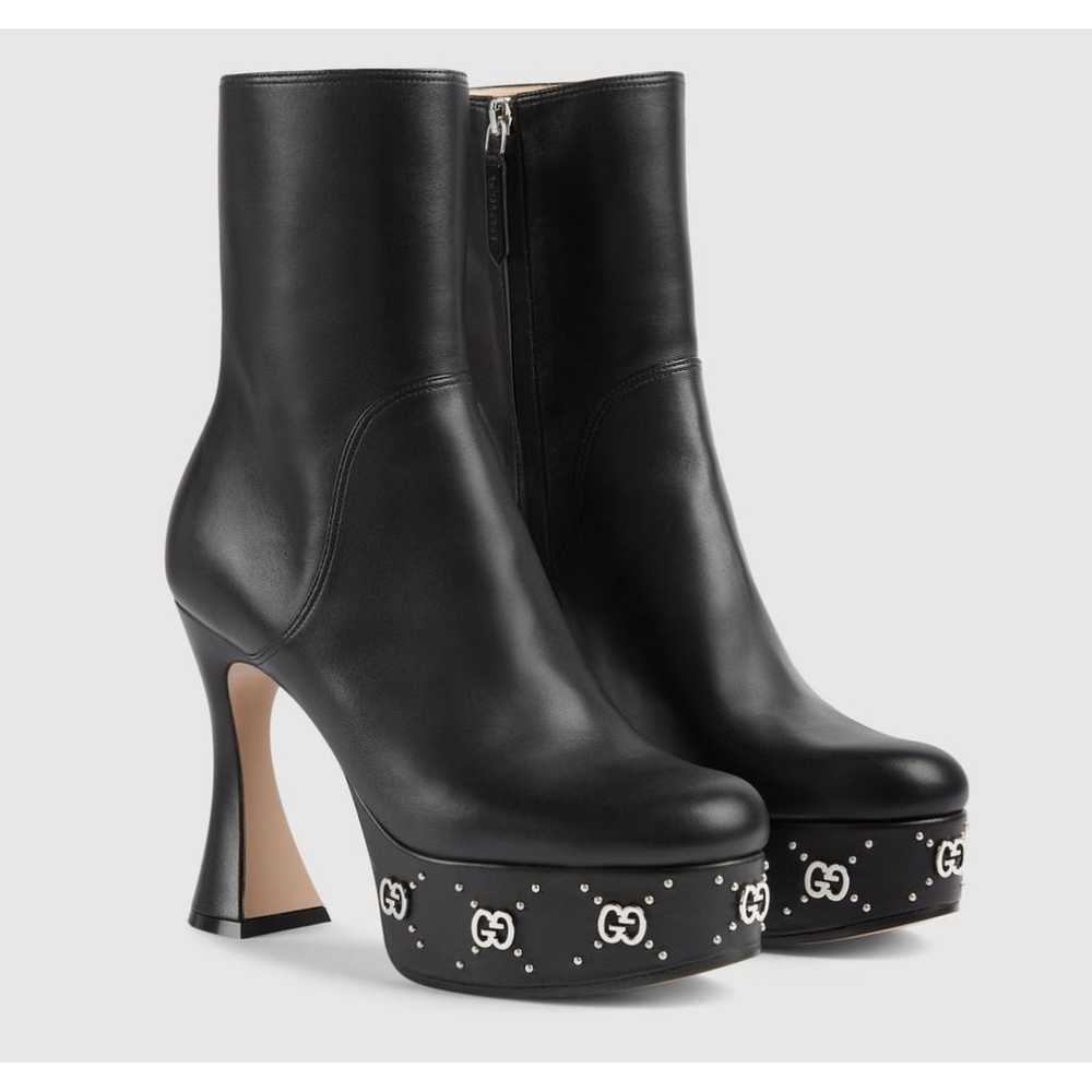 Gucci Leather boots - image 2