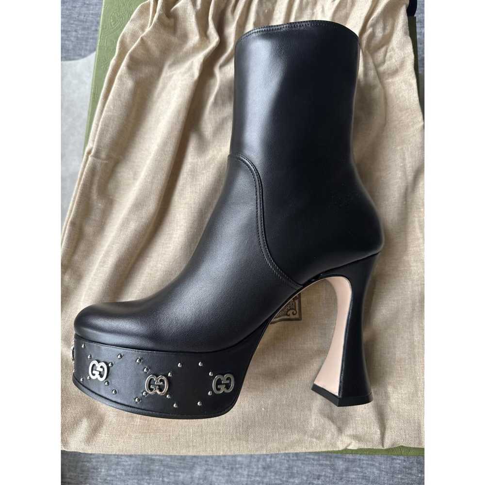 Gucci Leather boots - image 6