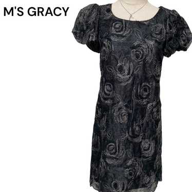 【Excellent Condition】M'S GRACY Sheer Flower Jacqu… - image 1