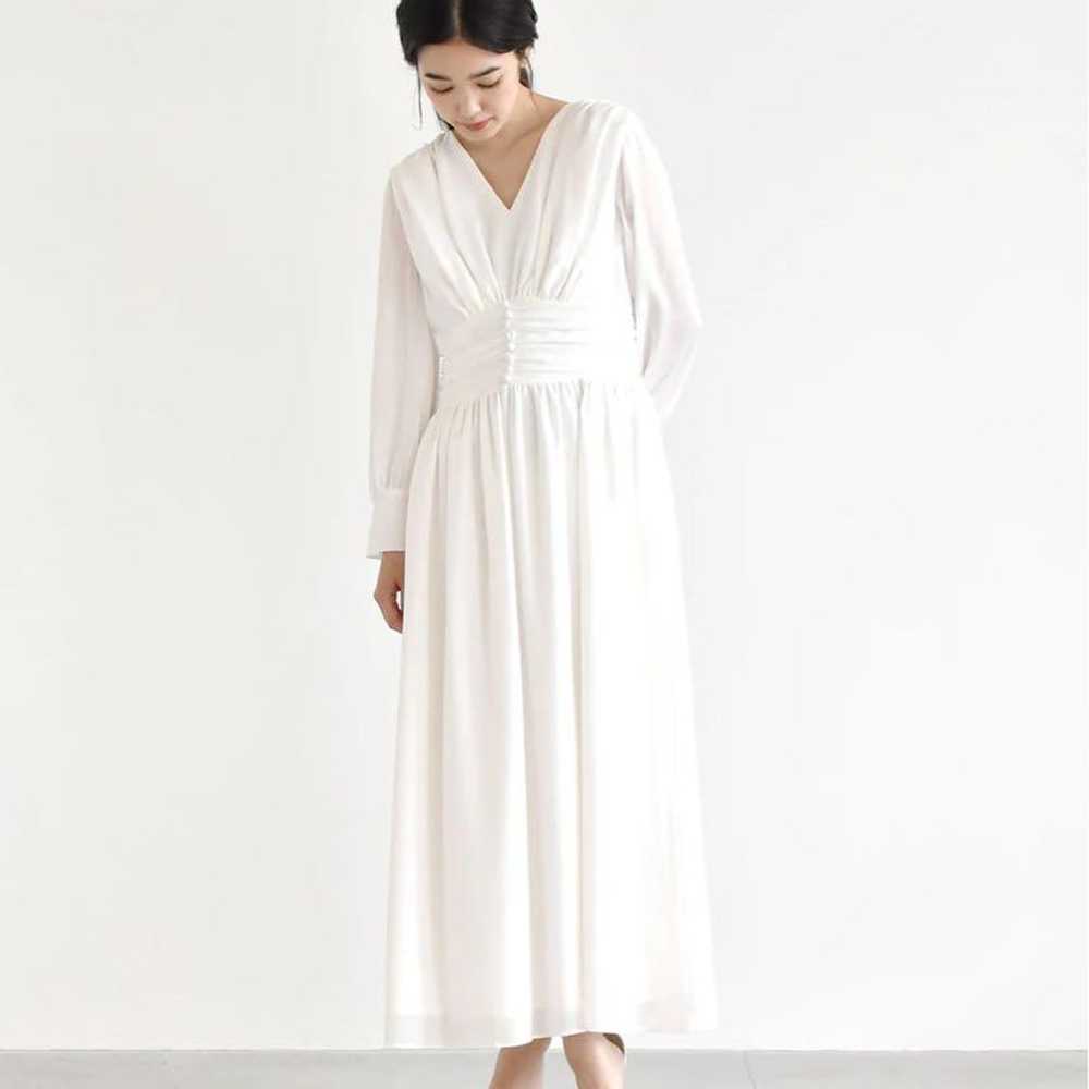 Kaene Chiffon Long Sleeve Dress - image 1