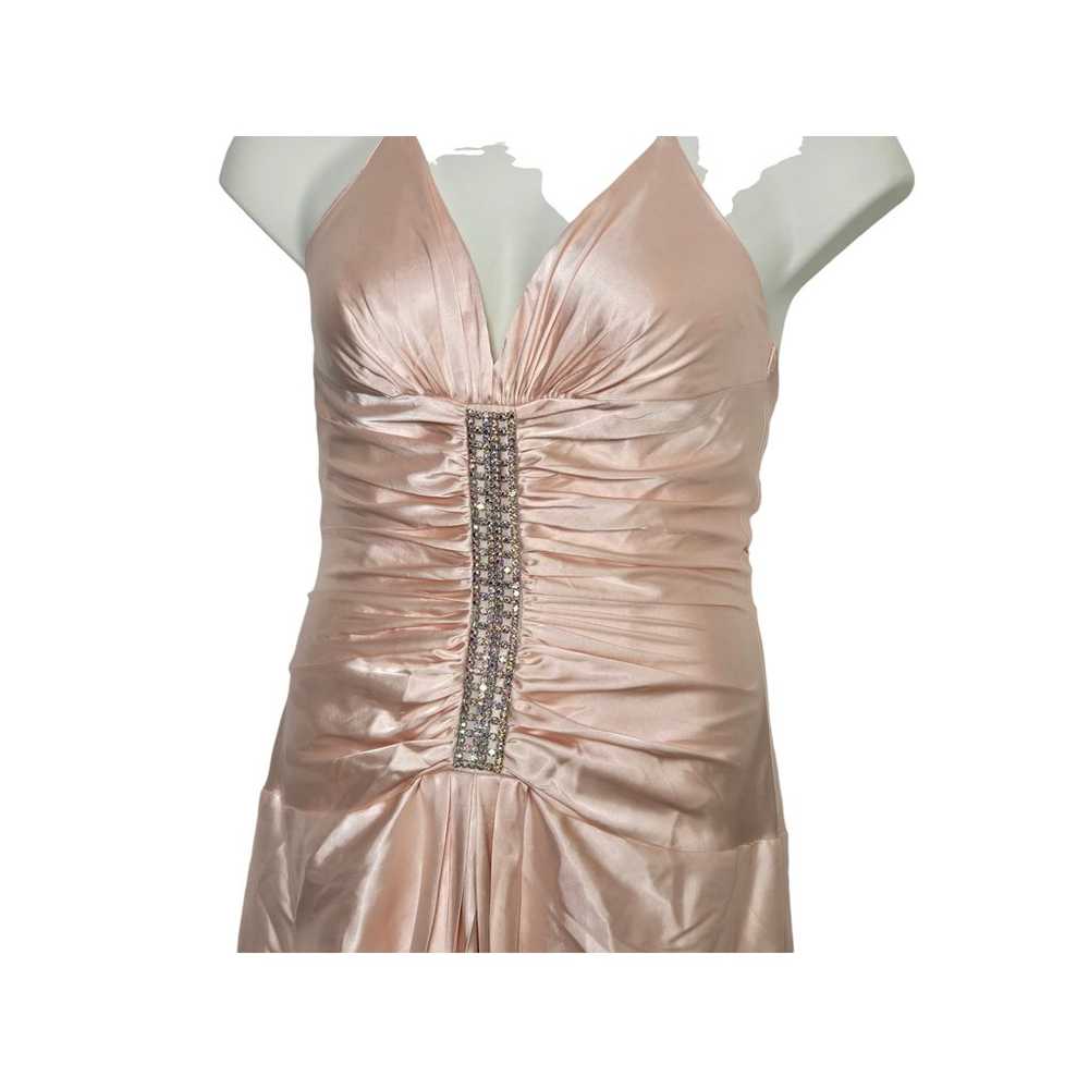 Vintage Jessica McClintock Dress Size 10 Peach Sa… - image 2