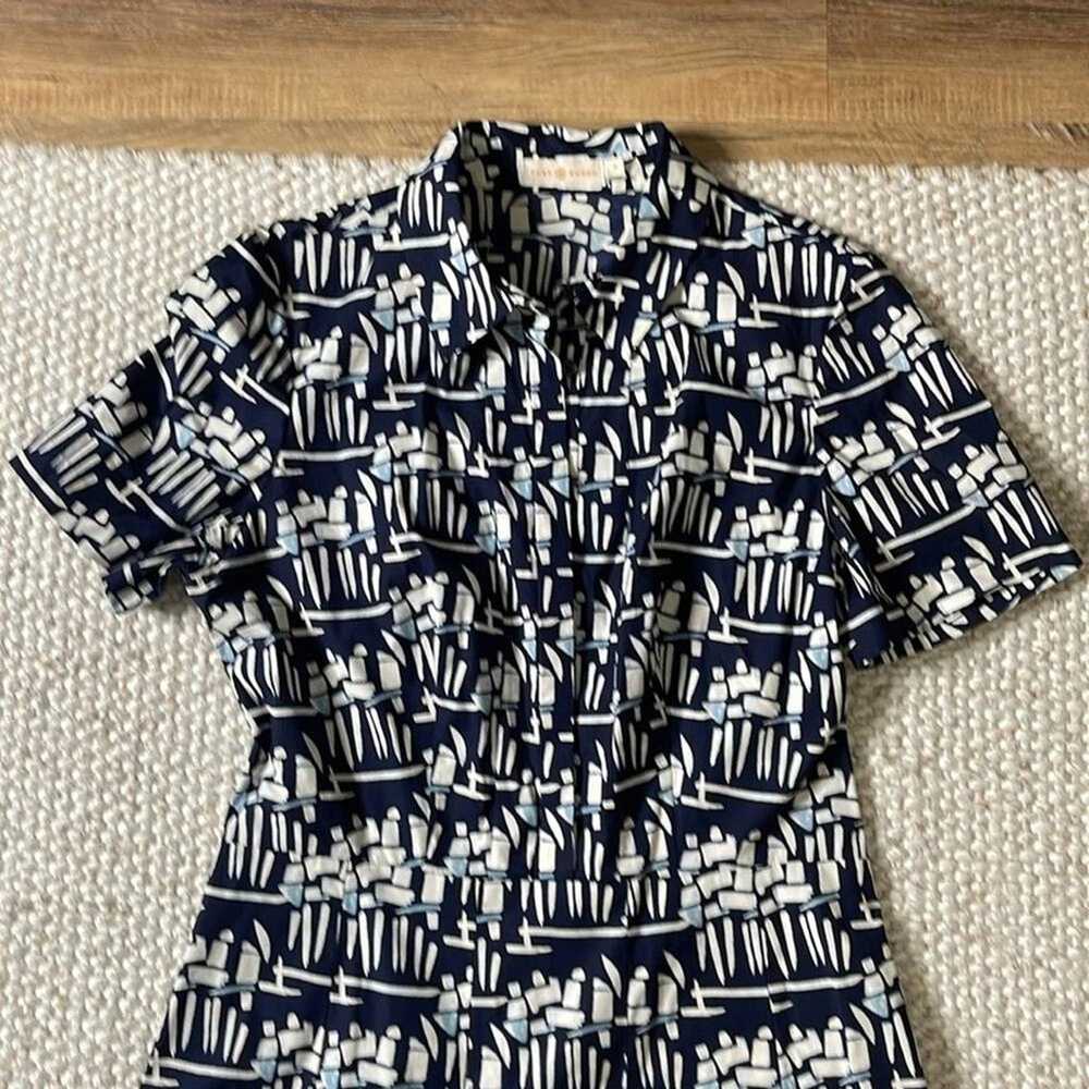 Tory Burch Geometric Shirt Dress - image 3