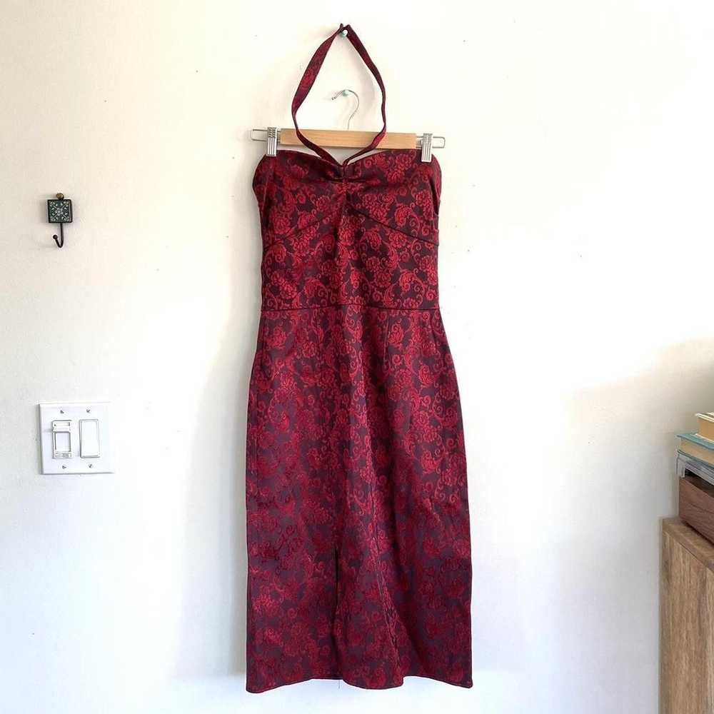 Vintage SWANKYS VINTAGE CLOTHING RED MIDI PENCIL … - image 2