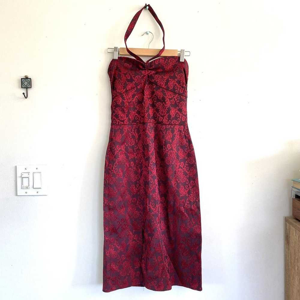 Vintage SWANKYS VINTAGE CLOTHING RED MIDI PENCIL … - image 3