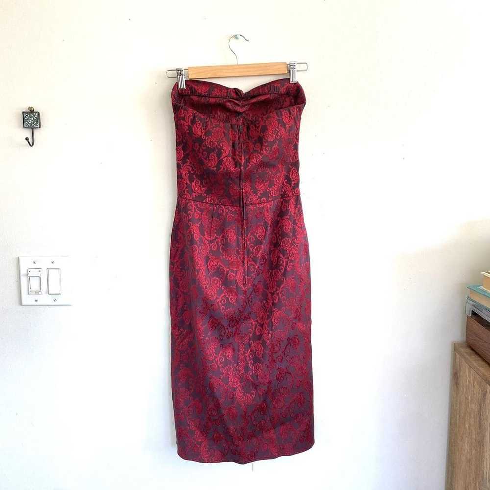 Vintage SWANKYS VINTAGE CLOTHING RED MIDI PENCIL … - image 7