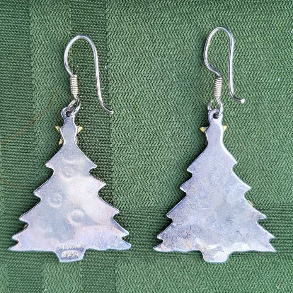 Vintage 925 Sterling Silver Two-Toned Christmas T… - image 3