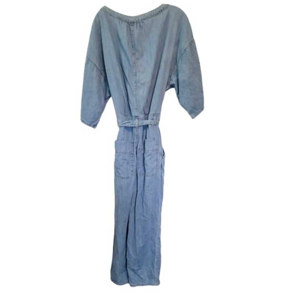 Free People Marley Denim Jumpsuit in Loco Blue Si… - image 3