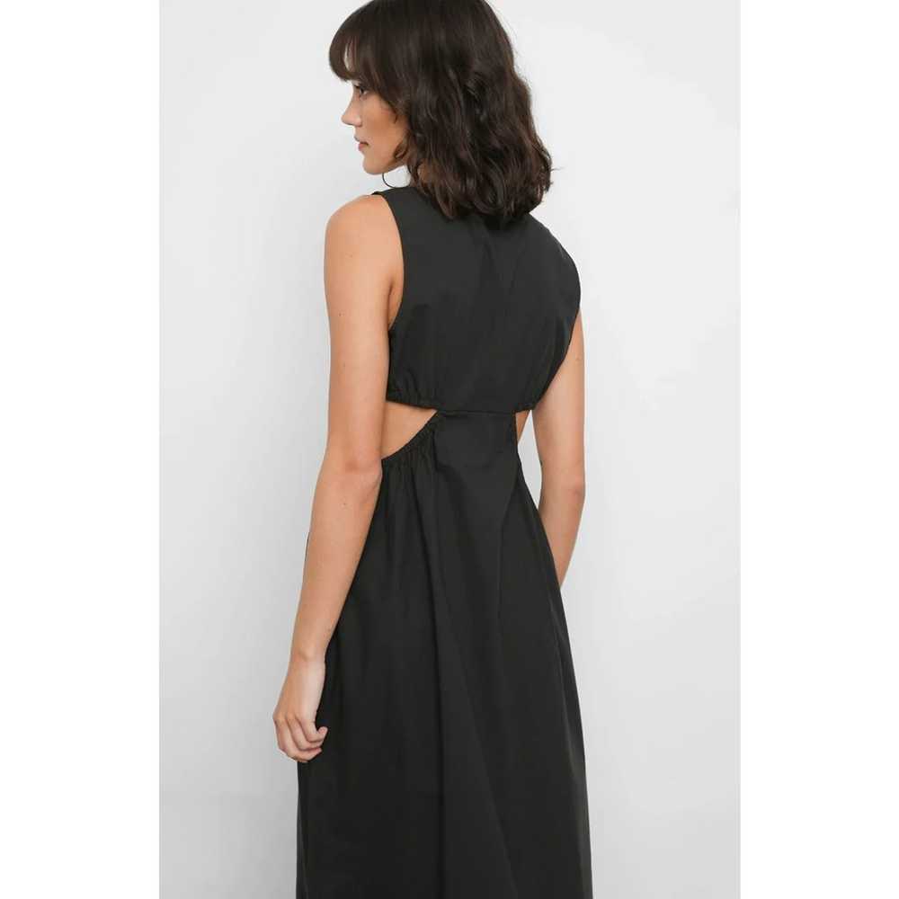 Rails Rizo Black Side Cutouts Poplin Cotton Midi … - image 3