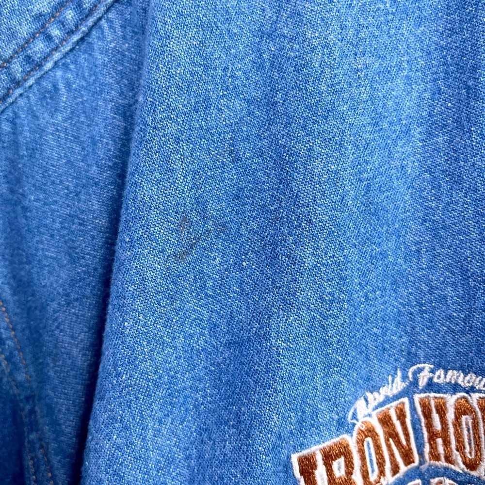 All Sport Iron Horse Saloon Vintage 90s Denim Shi… - image 3