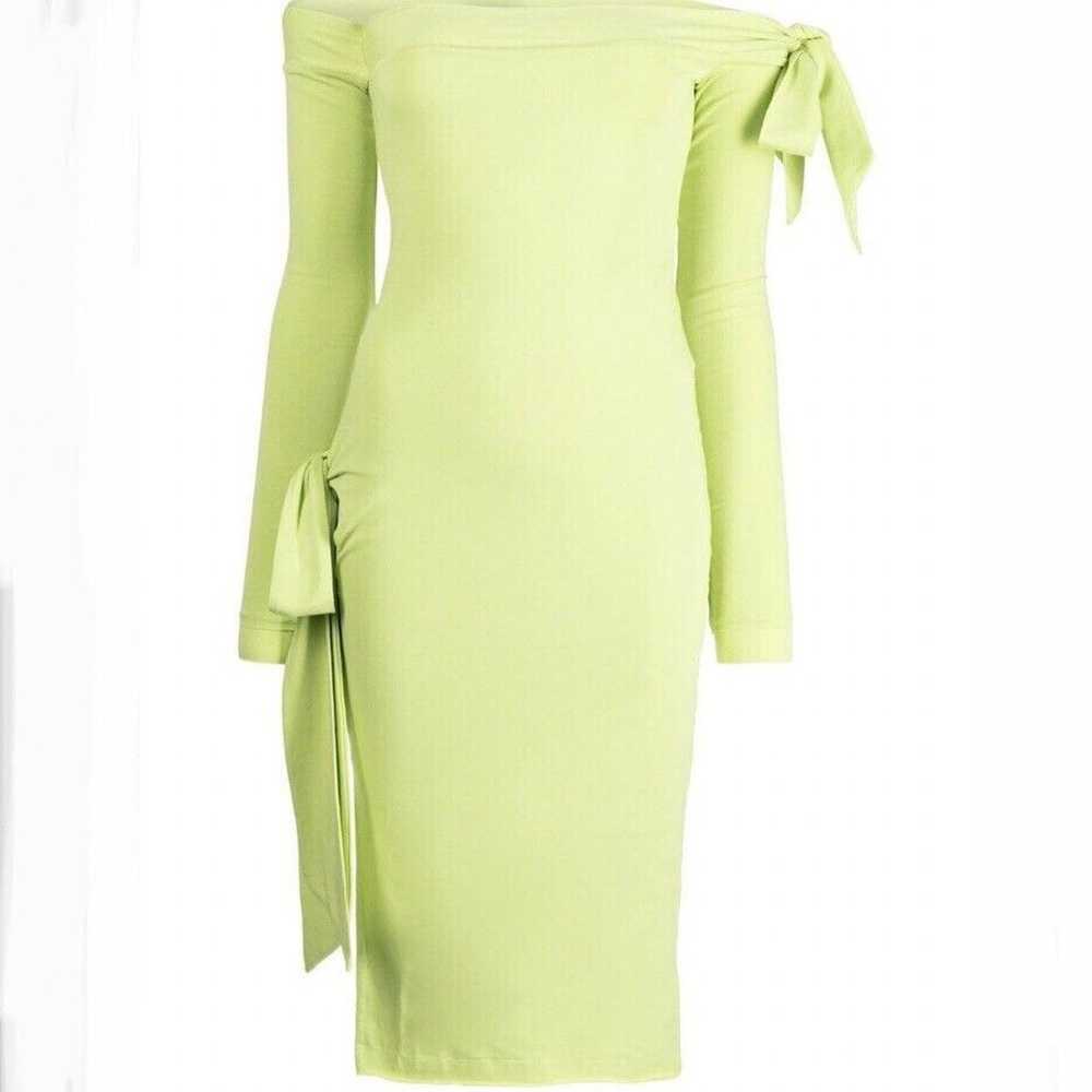 ROTATE BIRGER CHRISTENSEN NWOT Green Off-the-shou… - image 3