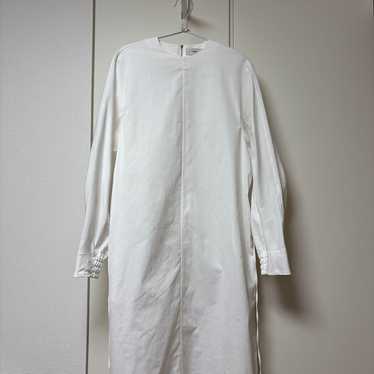 HYKE White Long Sleeve Long Dress - image 1