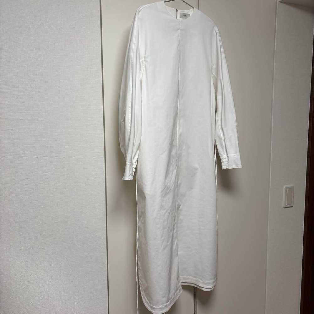 HYKE White Long Sleeve Long Dress - image 2