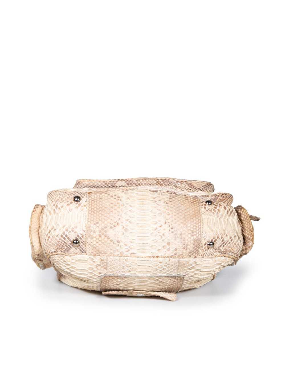 Prada Beige Python Front Pocket Bag - image 4