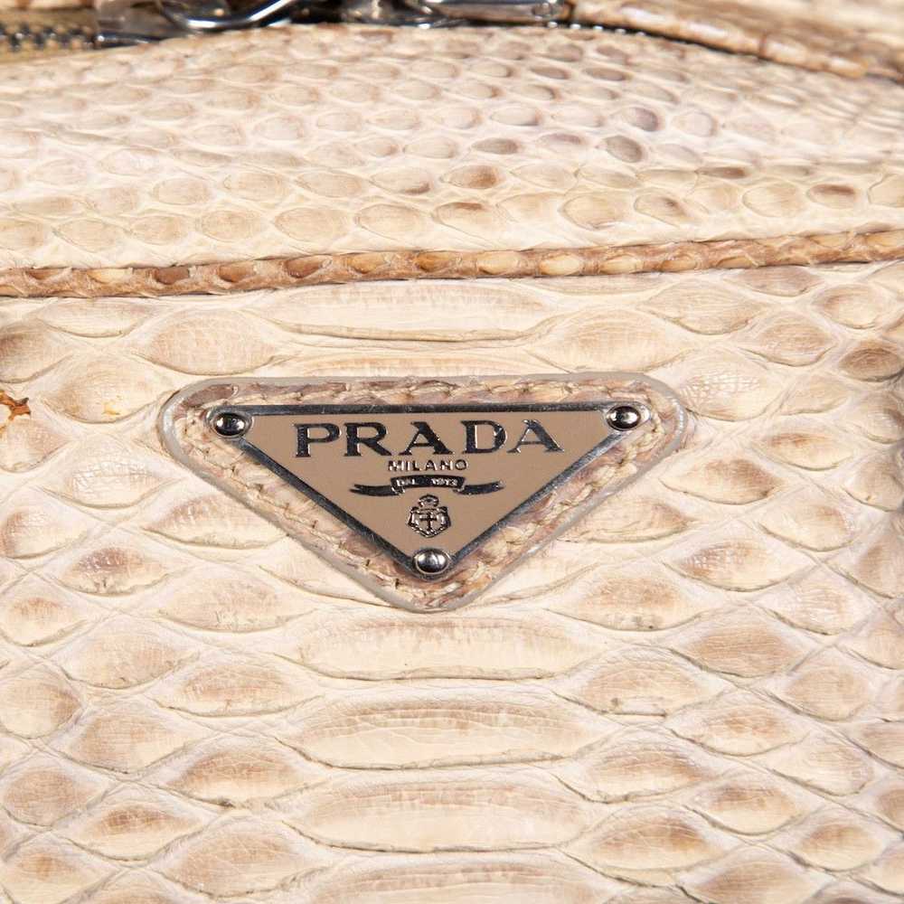 Prada Beige Python Front Pocket Bag - image 5