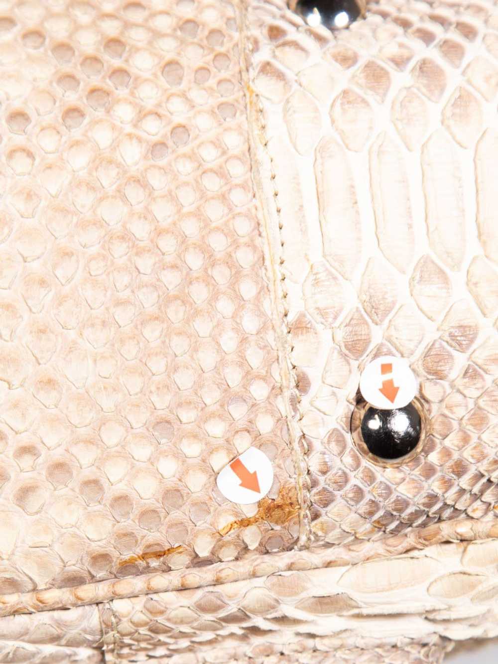 Prada Beige Python Front Pocket Bag - image 8