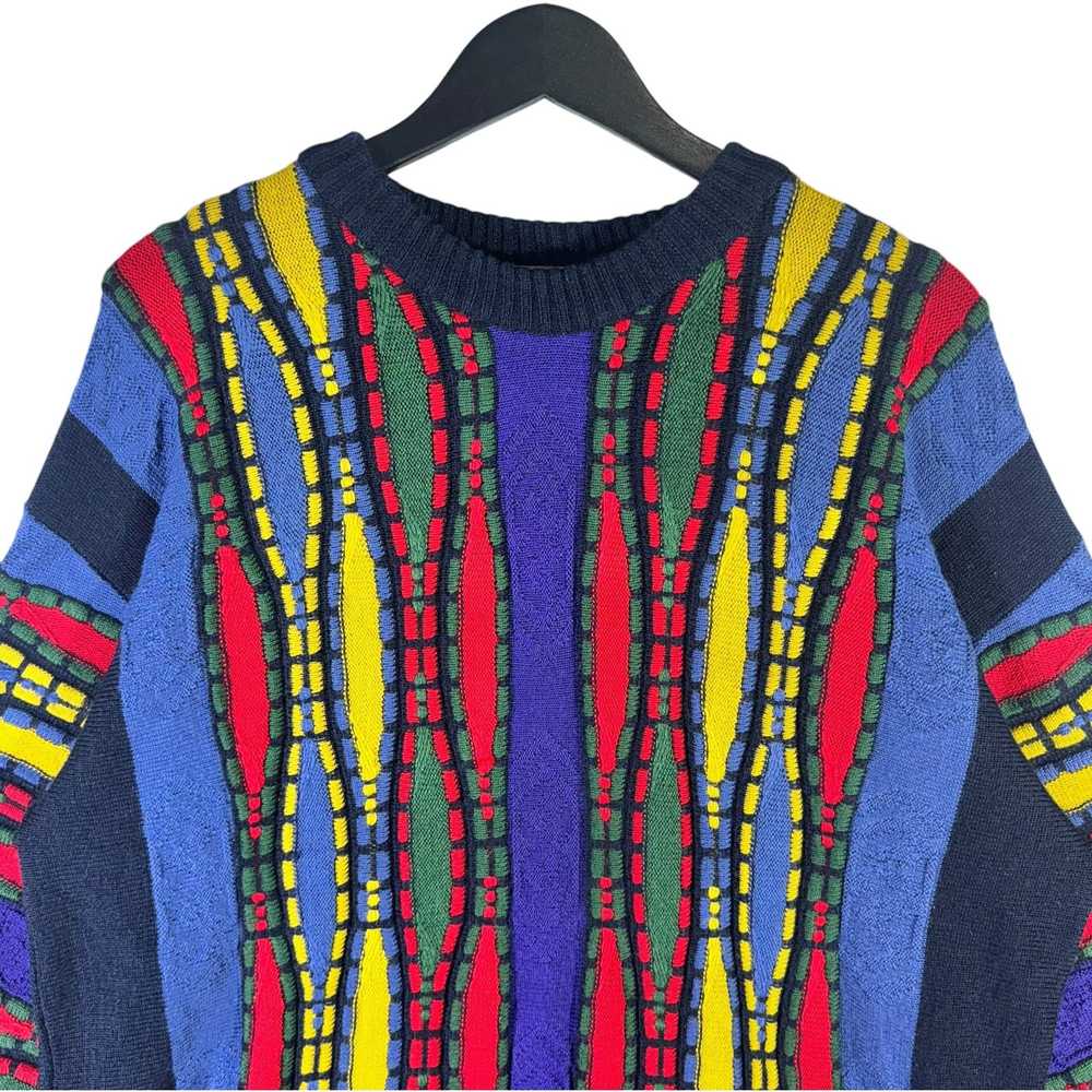 Vintage Vintage 3D Knit Sweater - image 2