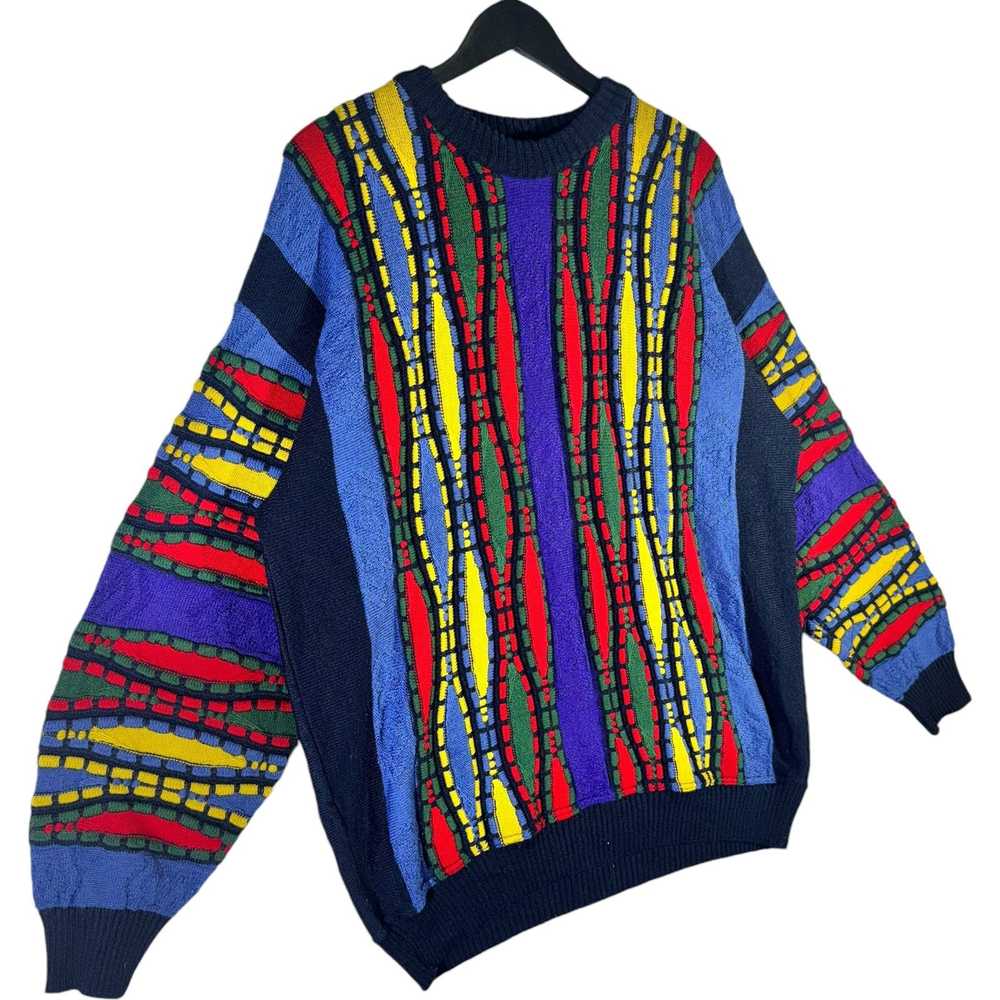 Vintage Vintage 3D Knit Sweater - image 4