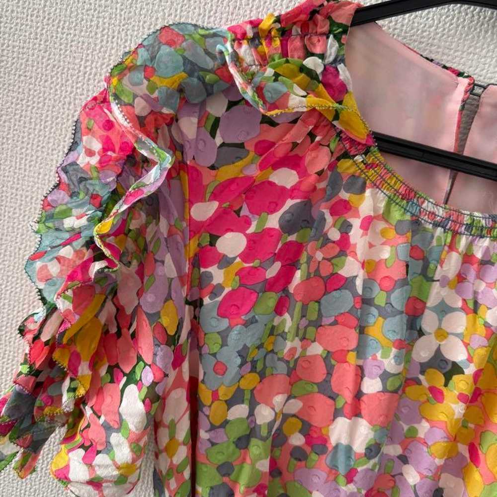 Kate Spade floral long dress short sleeves - image 6