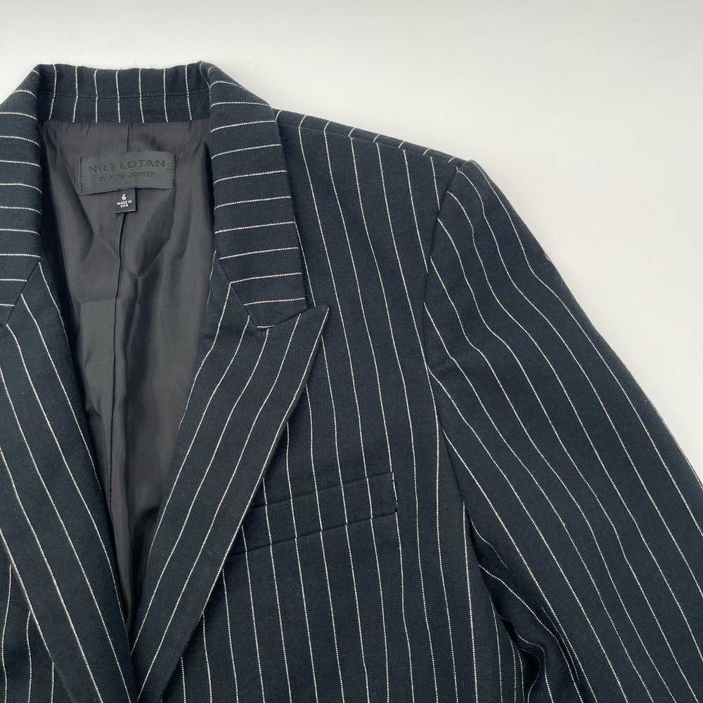 Nili Lotan Nili Lotan | Classic Navy Pinstripe Si… - image 7