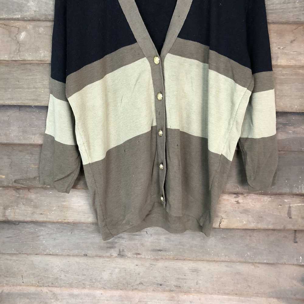 Cardigan × Japanese Brand × Solid and Striped Jap… - image 3