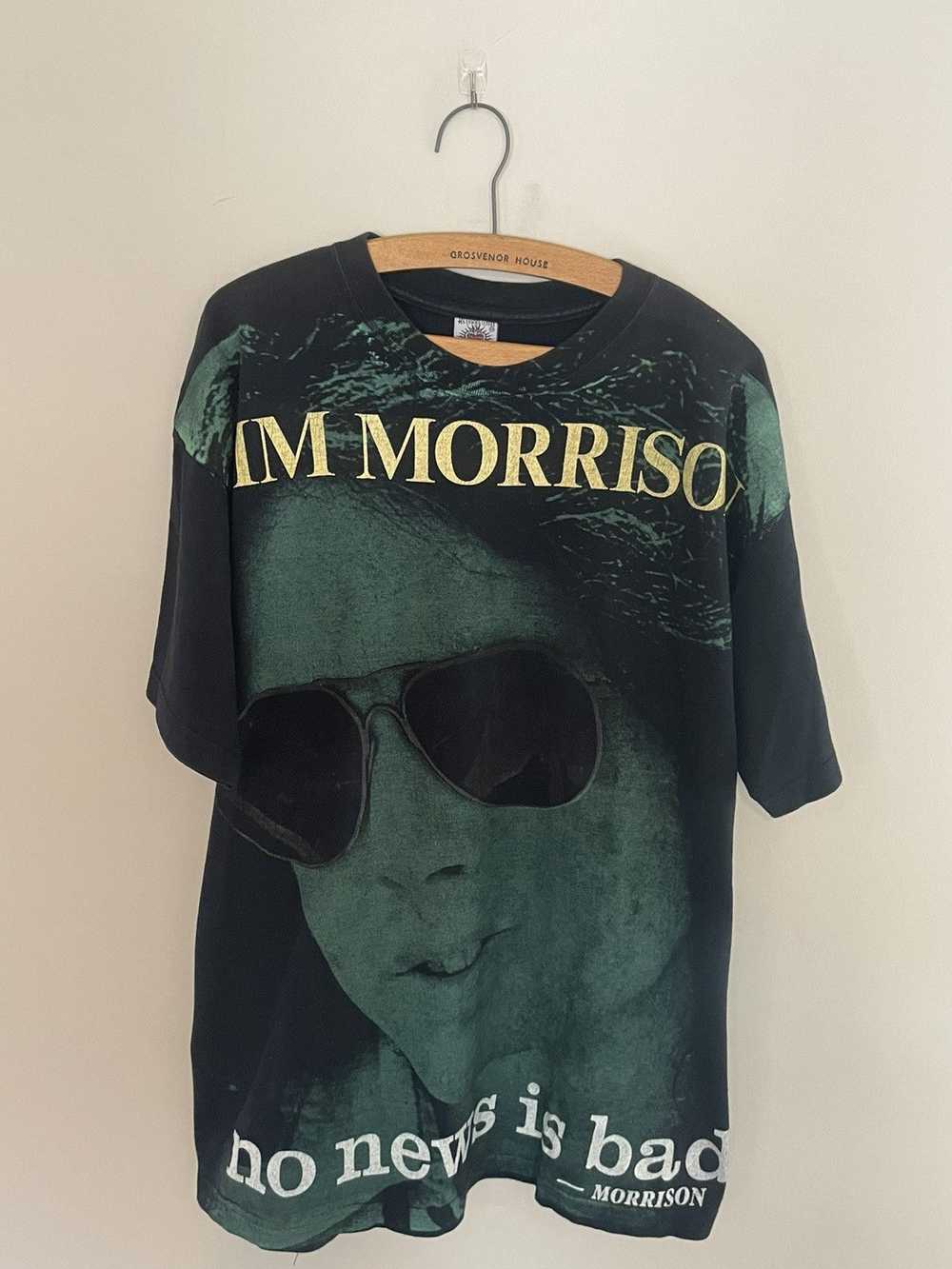 Band Tees × Vintage vintage 90s jim morrison resu… - image 1