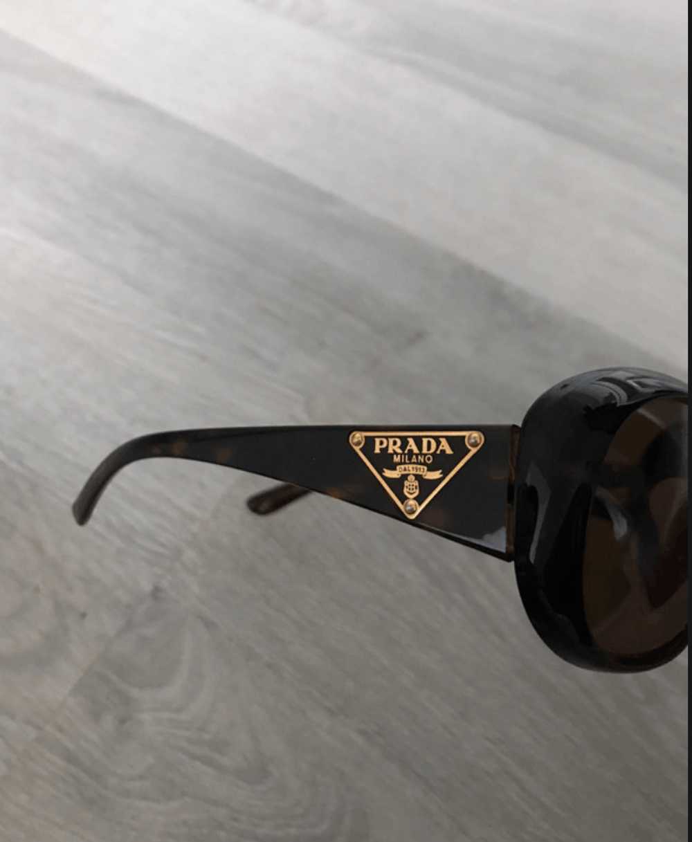 Prada × Vintage PRADA Sunglasses Rectangle Wrap S… - image 1