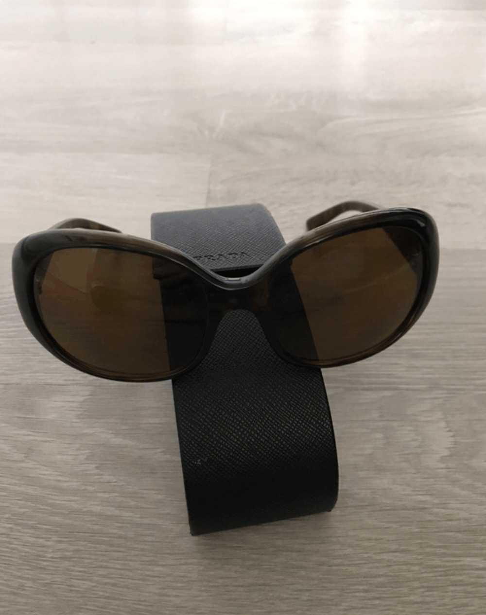 Prada × Vintage PRADA Sunglasses Rectangle Wrap S… - image 3