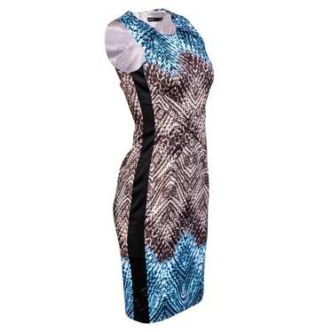 Karen Millen Sleeveless Tribal Print Mesh Detail … - image 1