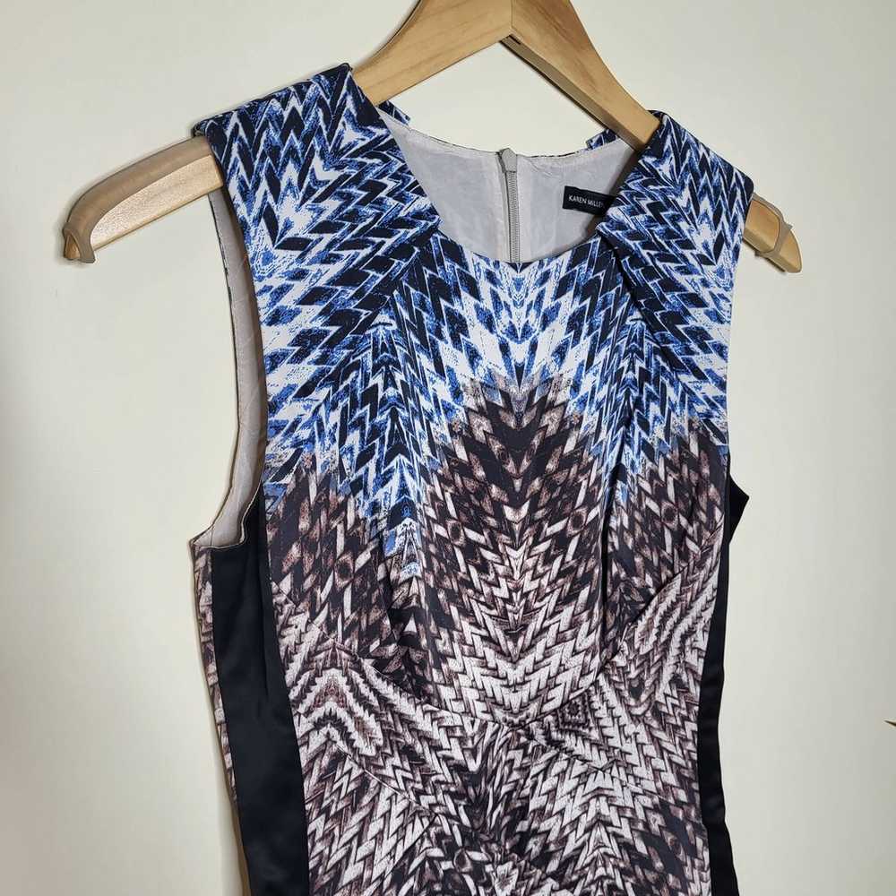 Karen Millen Sleeveless Tribal Print Mesh Detail … - image 6