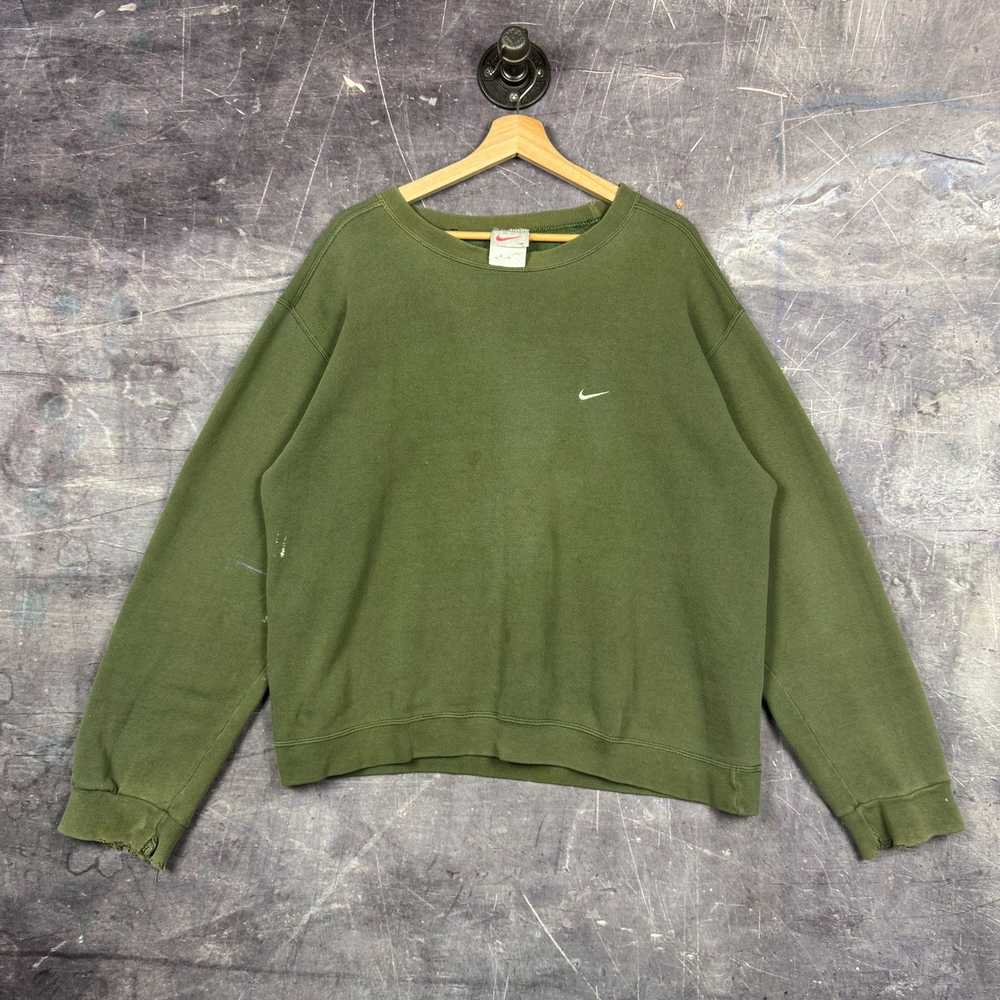 Nike × Streetwear × Vintage 90s Olive Green Nike … - image 1