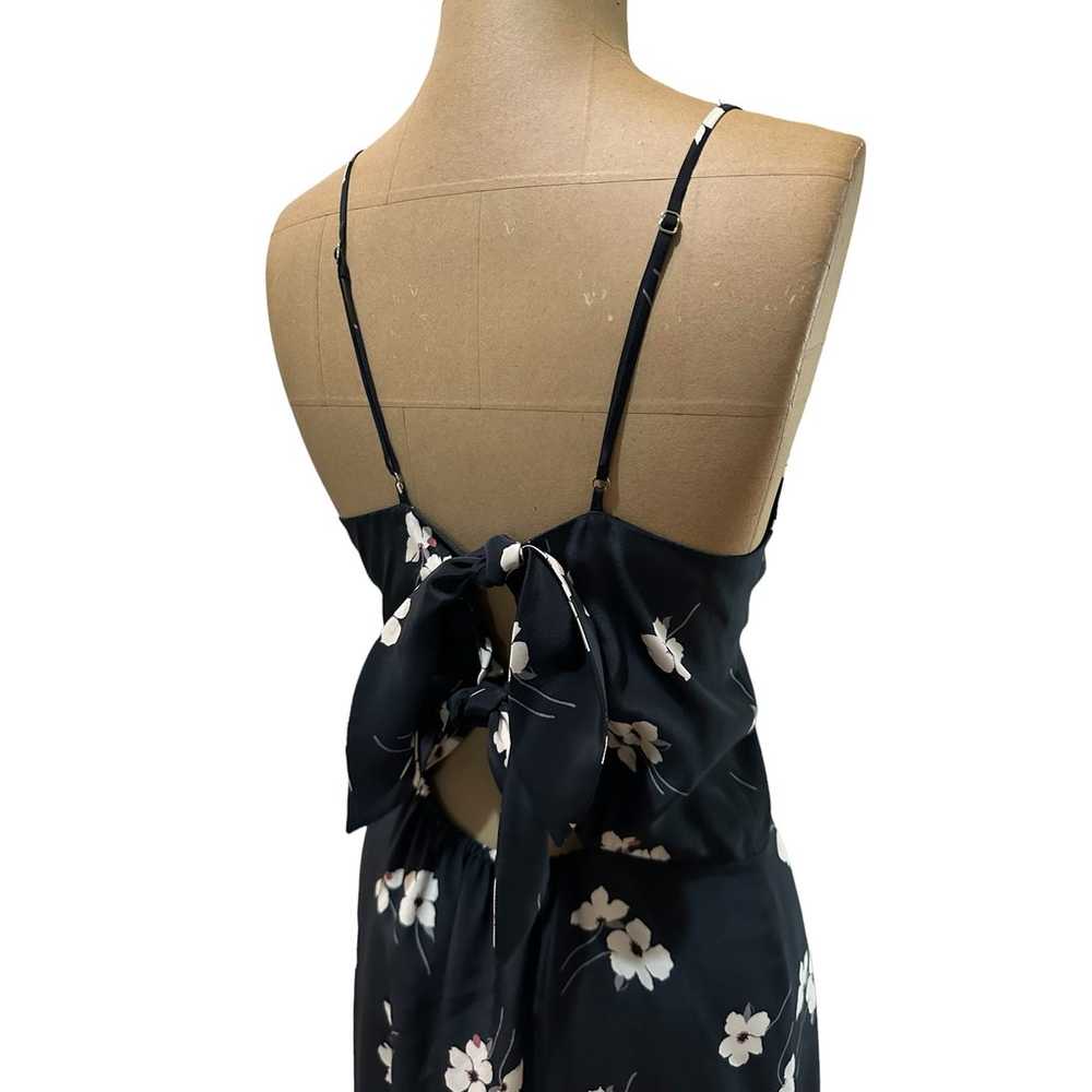 Jenni Kayne Navy Blue Silk Floral Mini Dress Size… - image 10