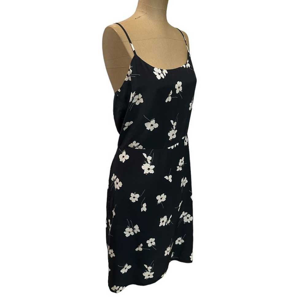 Jenni Kayne Navy Blue Silk Floral Mini Dress Size… - image 4