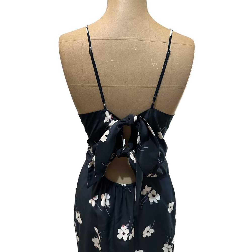 Jenni Kayne Navy Blue Silk Floral Mini Dress Size… - image 9