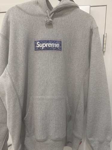 Supreme Supreme Box Logo Hoodie Blue Bandana Print