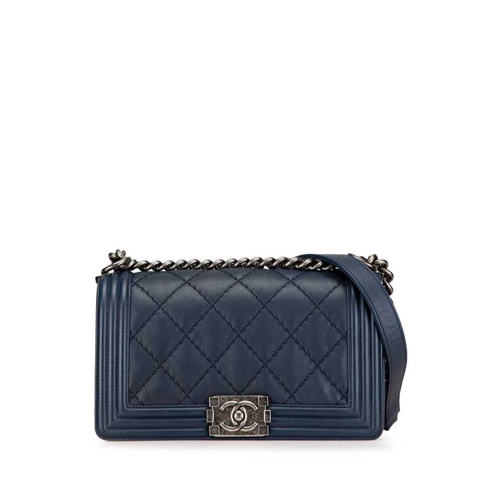 Chanel Chanel Medium Lambskin Double Stitch Boy F… - image 1