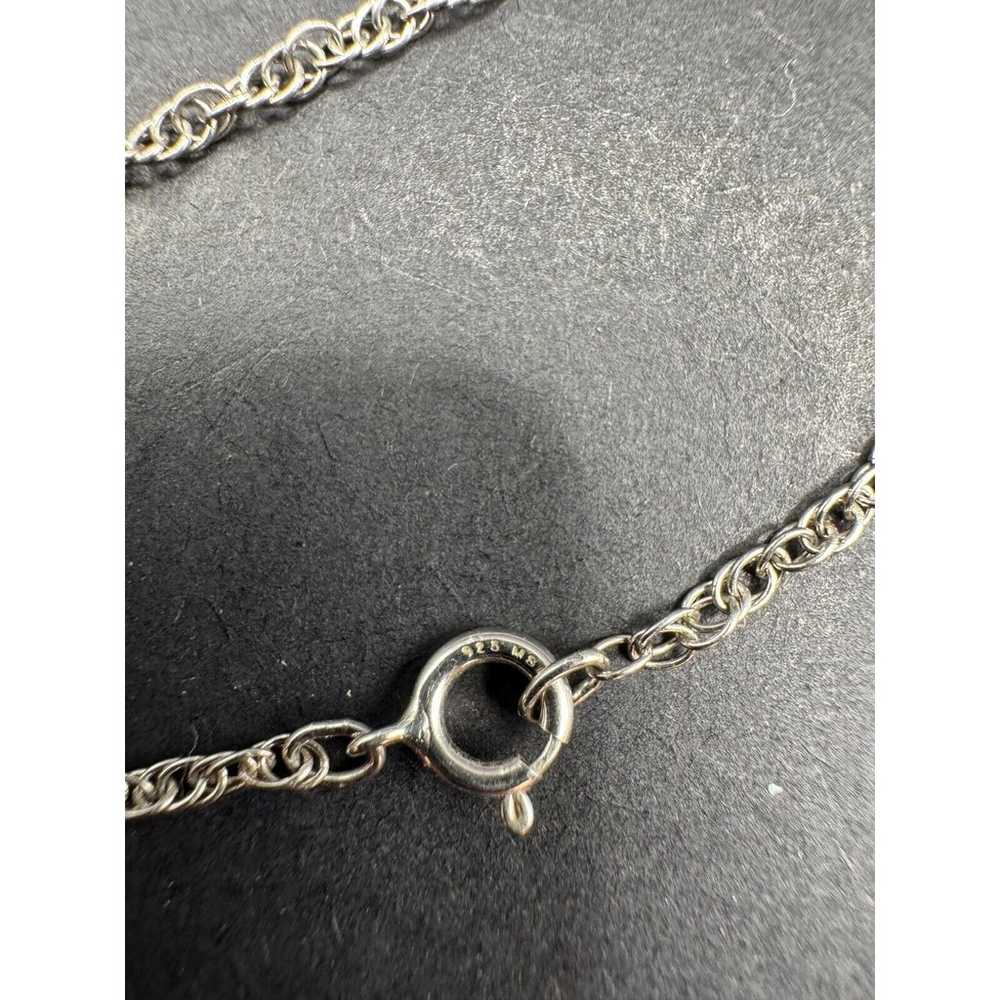 Vintage M & Co 925 Sterling Silver Chain Snowflak… - image 4