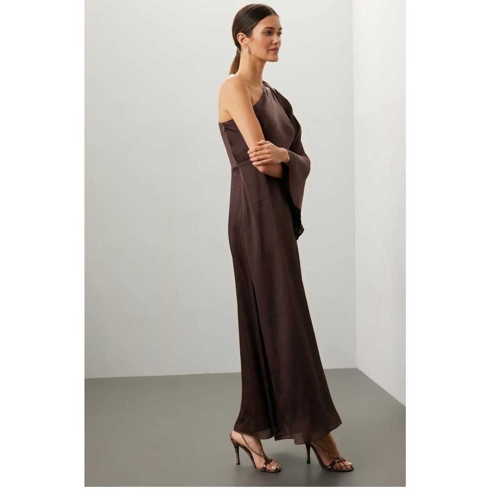 Sachin & Babi Keely Gown Brown One Shoulder size 6 - image 2