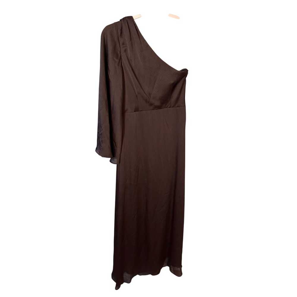 Sachin & Babi Keely Gown Brown One Shoulder size 6 - image 5