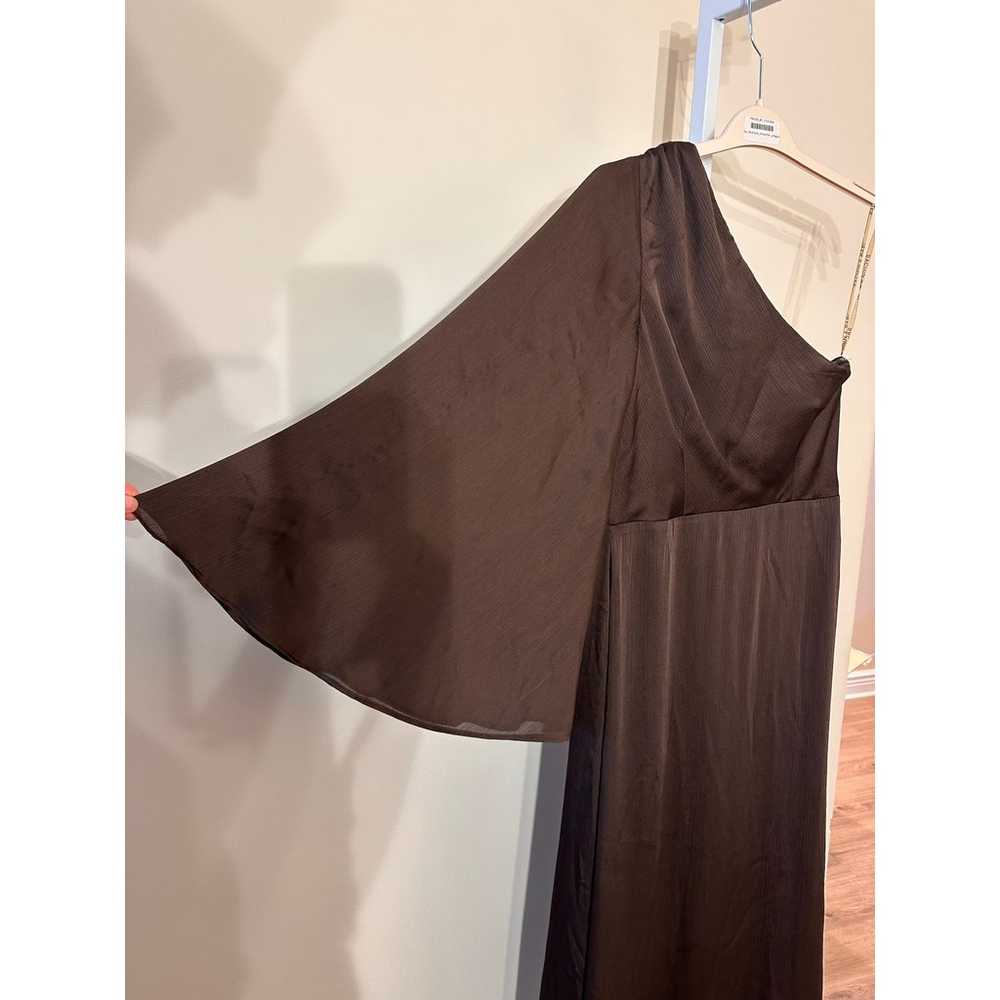 Sachin & Babi Keely Gown Brown One Shoulder size 6 - image 8