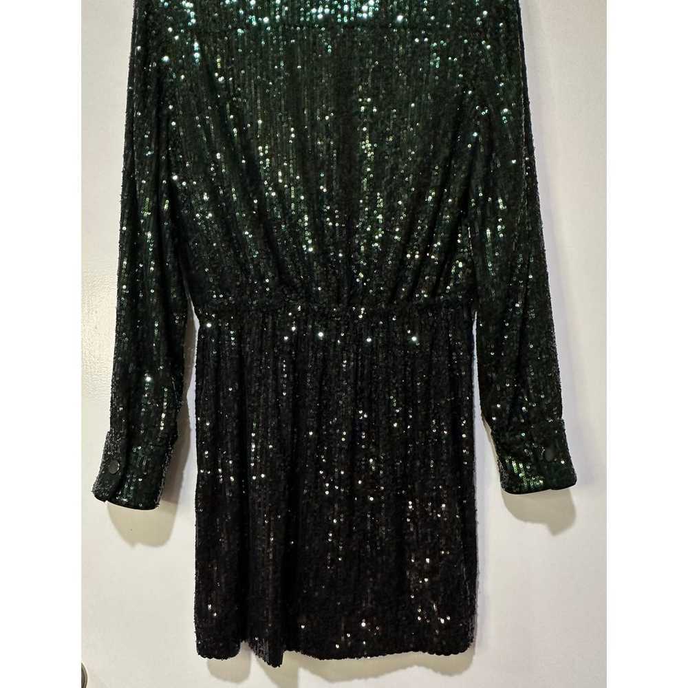 Dress The Population Trista Dress Sequin Green Mi… - image 11