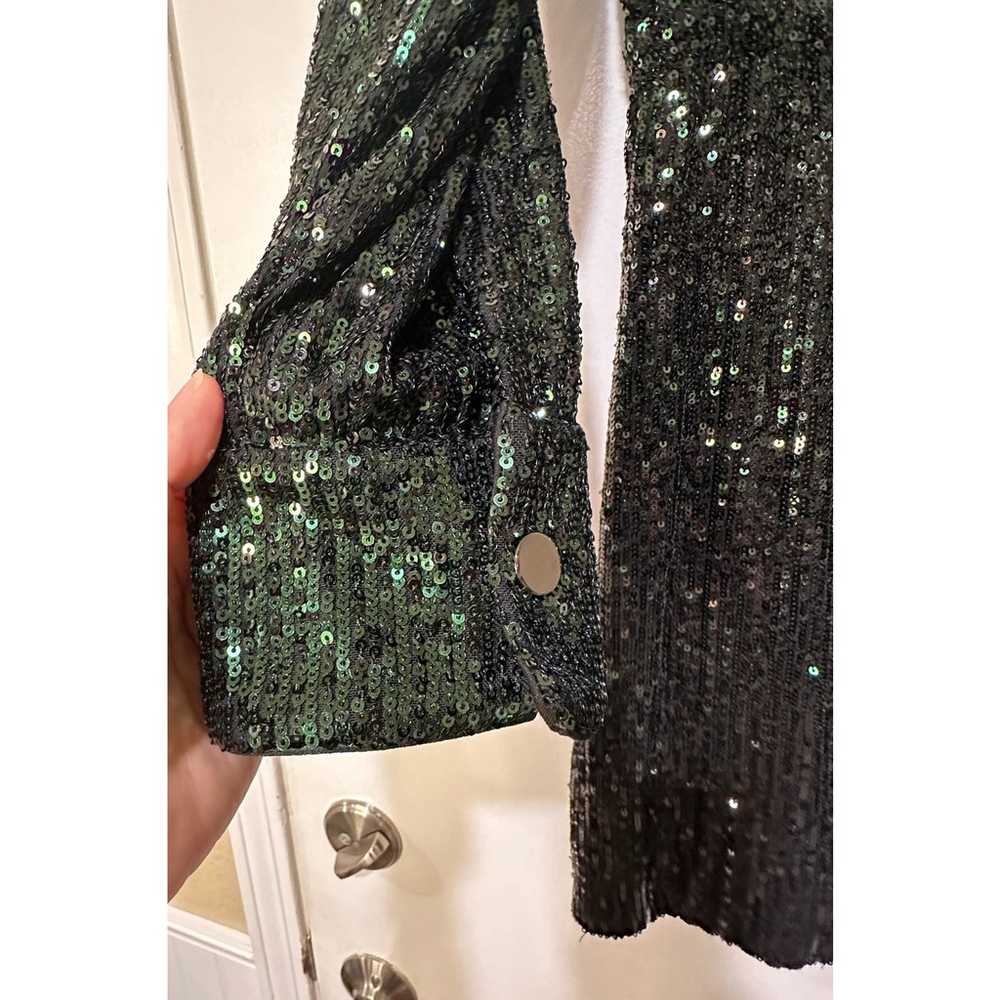 Dress The Population Trista Dress Sequin Green Mi… - image 7