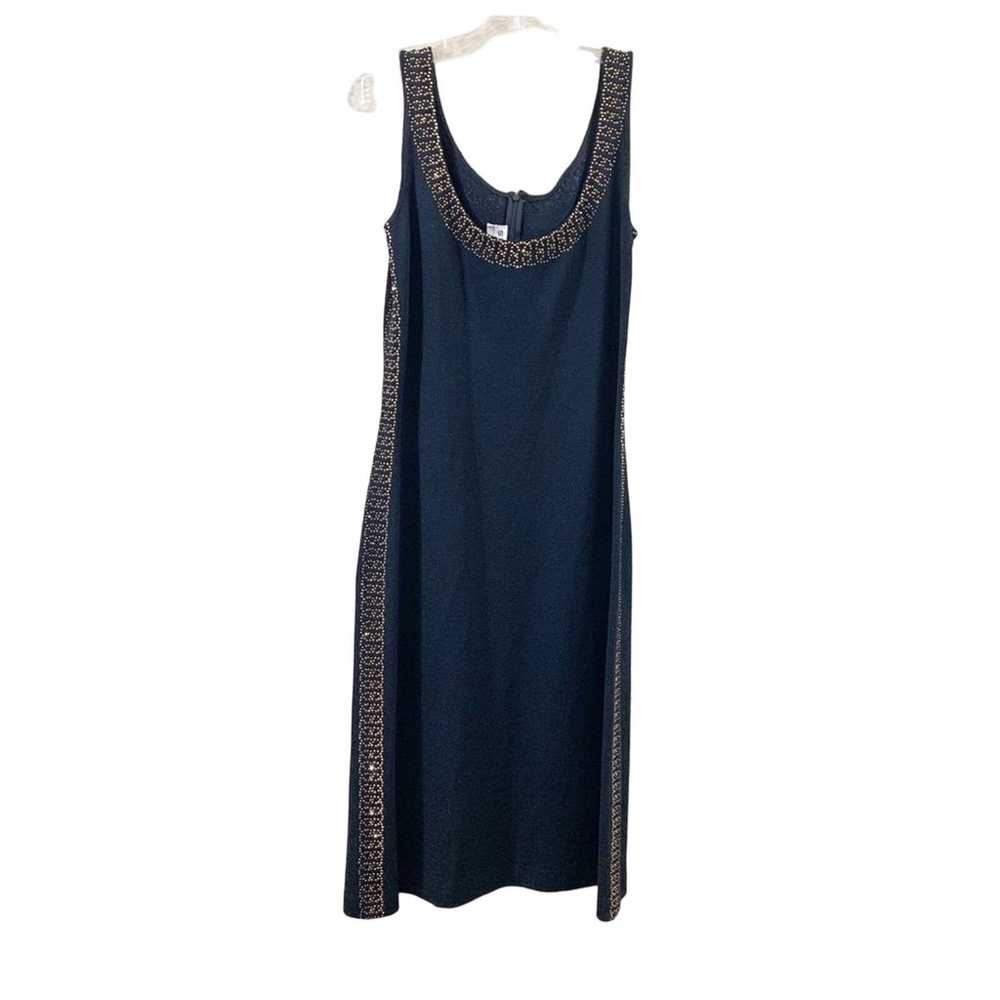 St. John Evening By Maria Gray Knit Sleeveless Go… - image 1